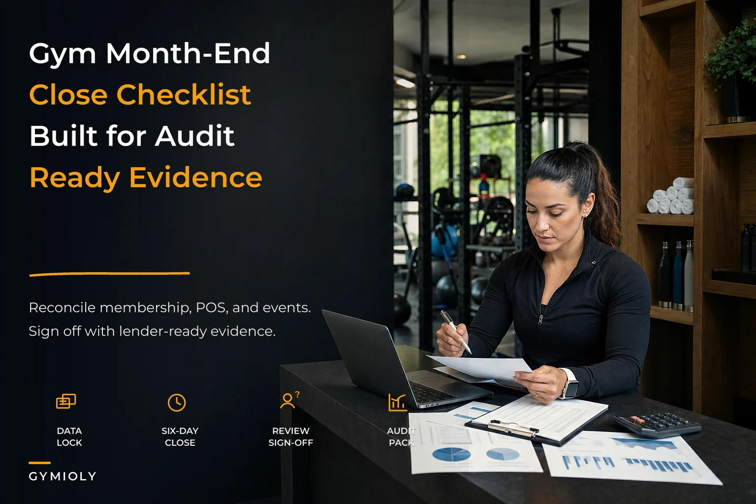 Audit-ready month-end close checklist for gyms