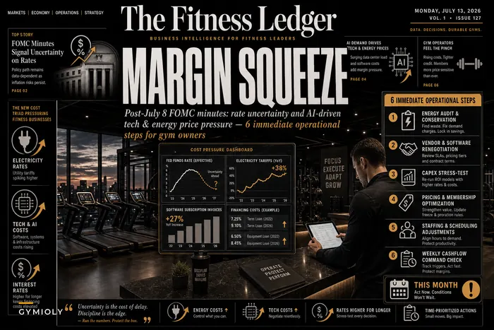 FOMC Minutes, Rising Tech Prices and Energy Costs: 6 Immediate Operational Steps Gym Owners Should Take