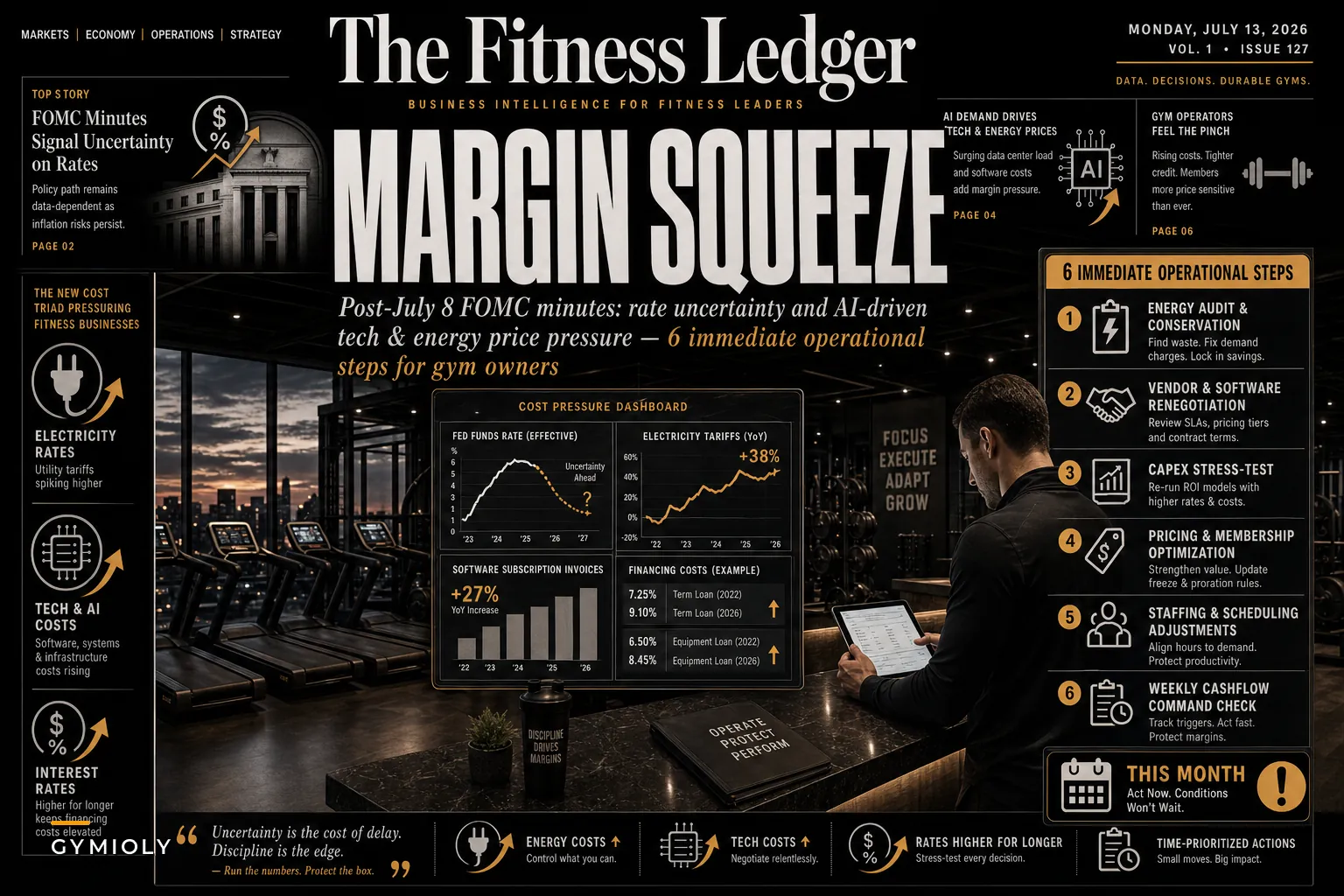 FOMC Minutes, Rising Tech Prices and Energy Costs: 6 Immediate Operational Steps Gym Owners Should Take