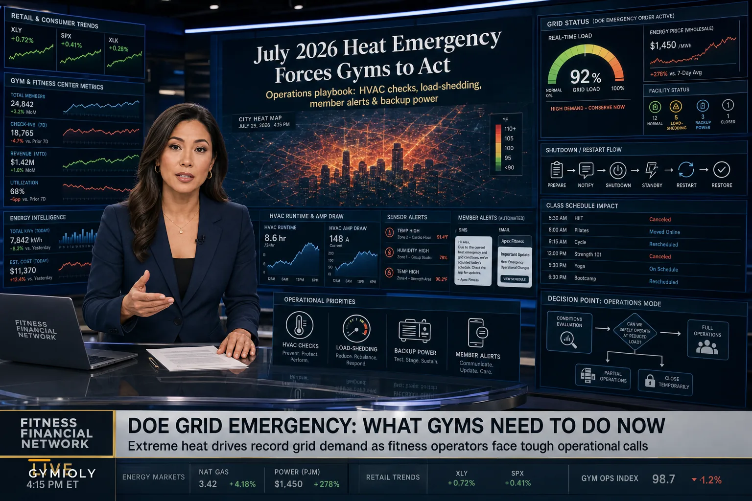 How the July 2026 Heat Emergency and DOE Grid Order Should Change Your Gym's Summer Operations