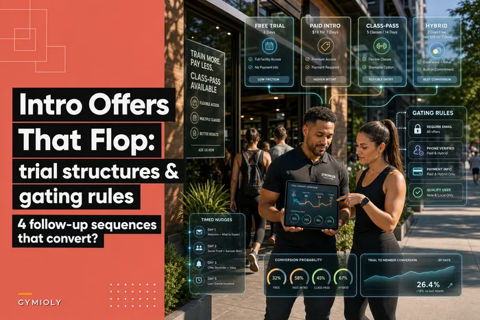 Intro offers that flop — trial structures, gating rules and four follow-up sequences that actually convert