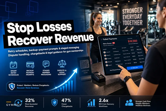 Stop recurring billing losses: step-by-step failed-payment recovery workflows for gym memberships