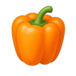 Bell Pepper, Orange, Raw