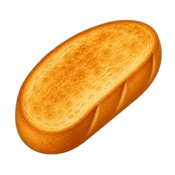 Bread, French or Vienna, Toasted