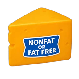 Cheddar Cheese, Nonfat or Fat Free