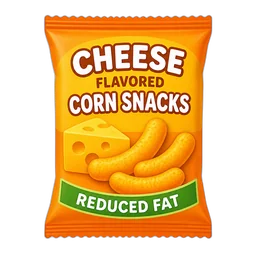 Cheese Flavored Corn Snacks, Reduced Fat