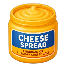Cheese Spread, American or Cheddar Cheese Base