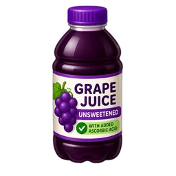Grape Juice, Unsweetened, With Added Ascorbic Acid