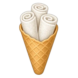 Ice Cream Cone, Sugar, Rolled-Type