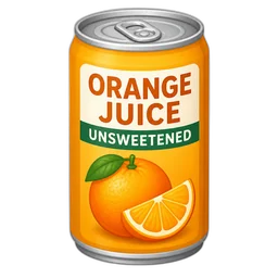 Orange Juice, Canned, Unsweetened