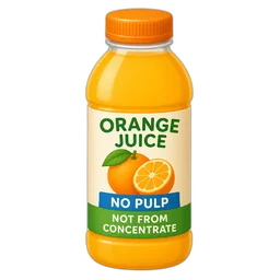 Orange Juice, No Pulp, Not From Concentrate
