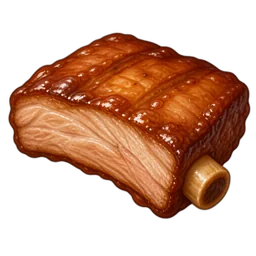 Pork Country-Style Ribs, Cooked, Braised