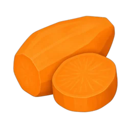 Sweet Potato, Orange Flesh, Without Skin, Raw