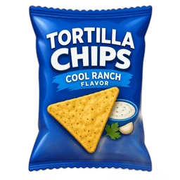 Tortilla Chips, Cool Ranch Flavor