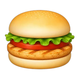 Turkey or Chicken Burger, On White Bun