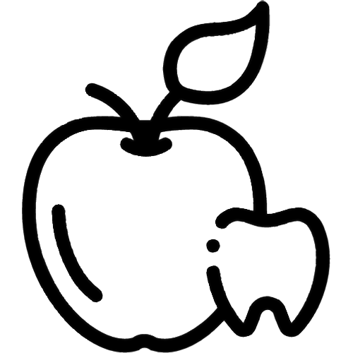 apple and tooth logo