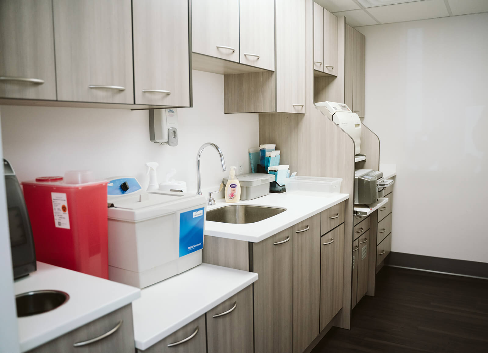 The sterilization supply room at Wildwood Family Dentristry.