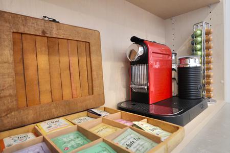 our free beverages area