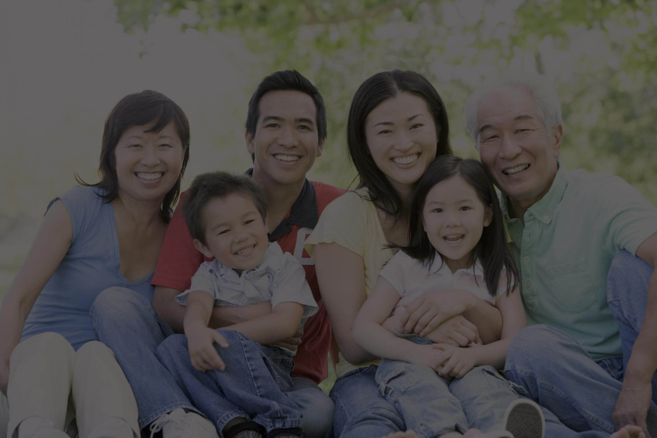 family smiling together