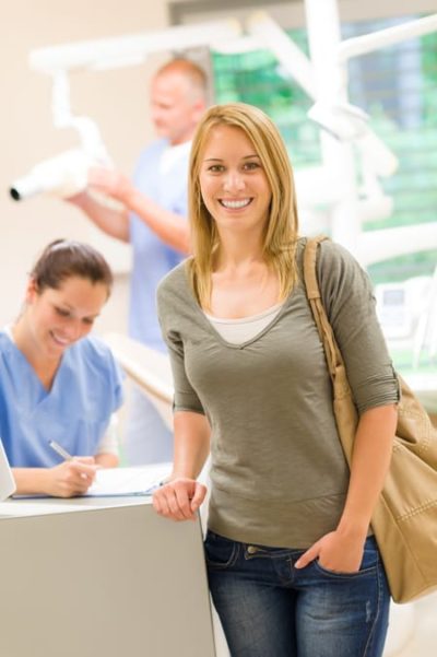 woman at Grande Prairie Dental Appointment