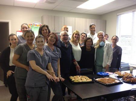 Several patients have come in with parting gifts and goodbye lunch.​