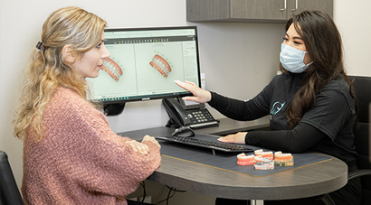 Markham Dental staff with patients.