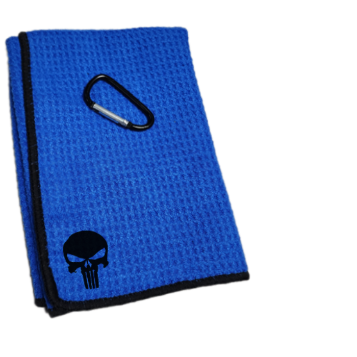 Punisher Golf Towel Blue 16x16in