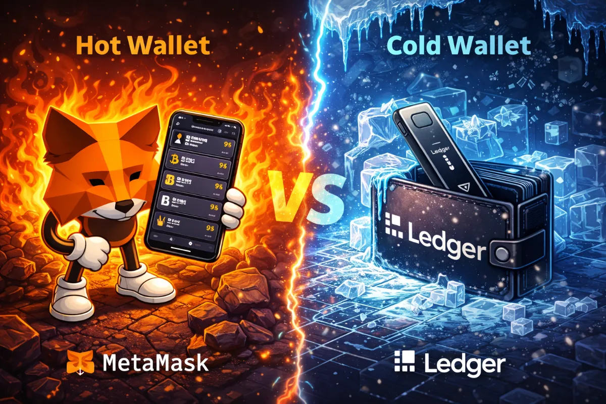 Sıcak Cüzdan vs Soğuk Cüzdan Nedir? MetaMask ve Ledger Arasındaki Farklar