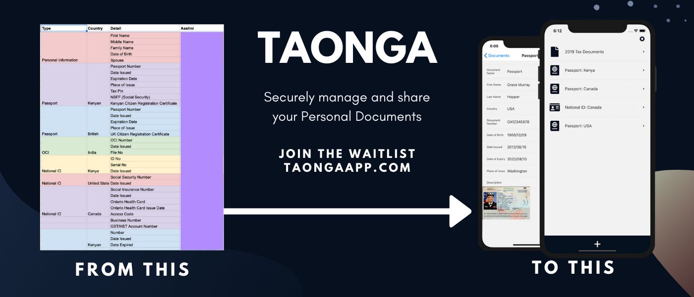 6 Years Later, My Google Spreadsheet Is Now an App Called Taonga