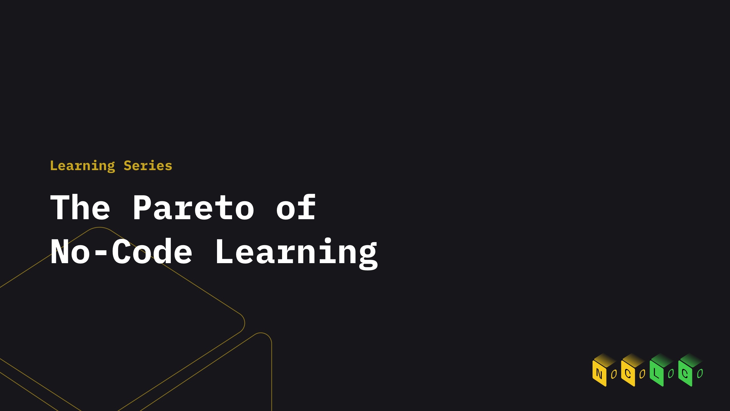 featured image - How to Apply the Pareto Principle to  Learning Any No-Code Platform
