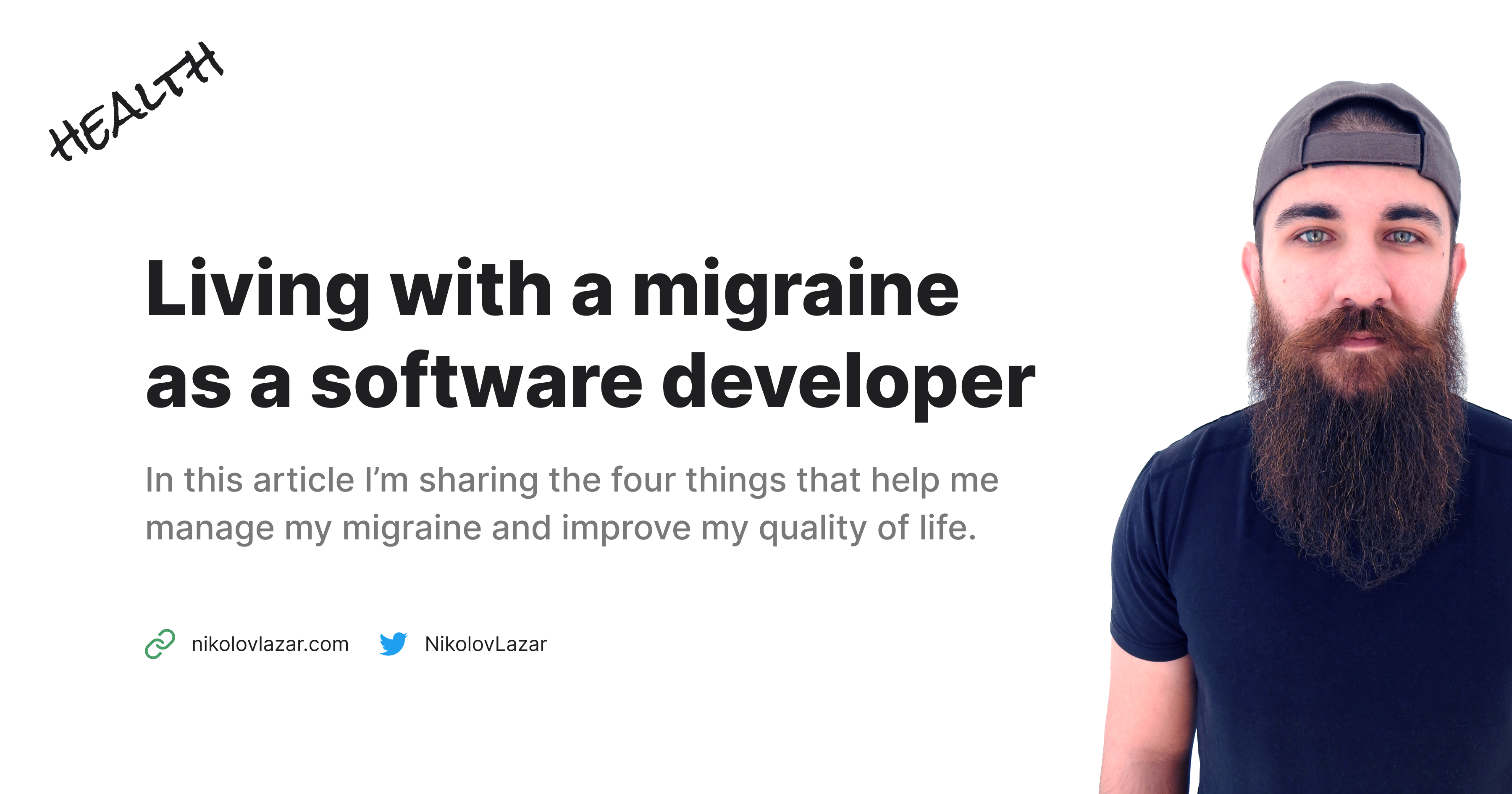 featured image - The four things I do to manage my migraine as a software developer