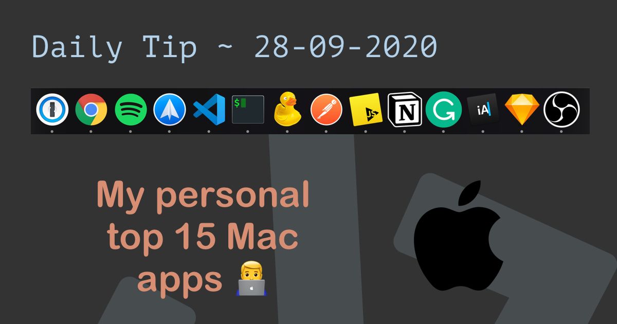 featured image - The Only 15 Apps I Downloaded and Keep on My MacBook 👨💻