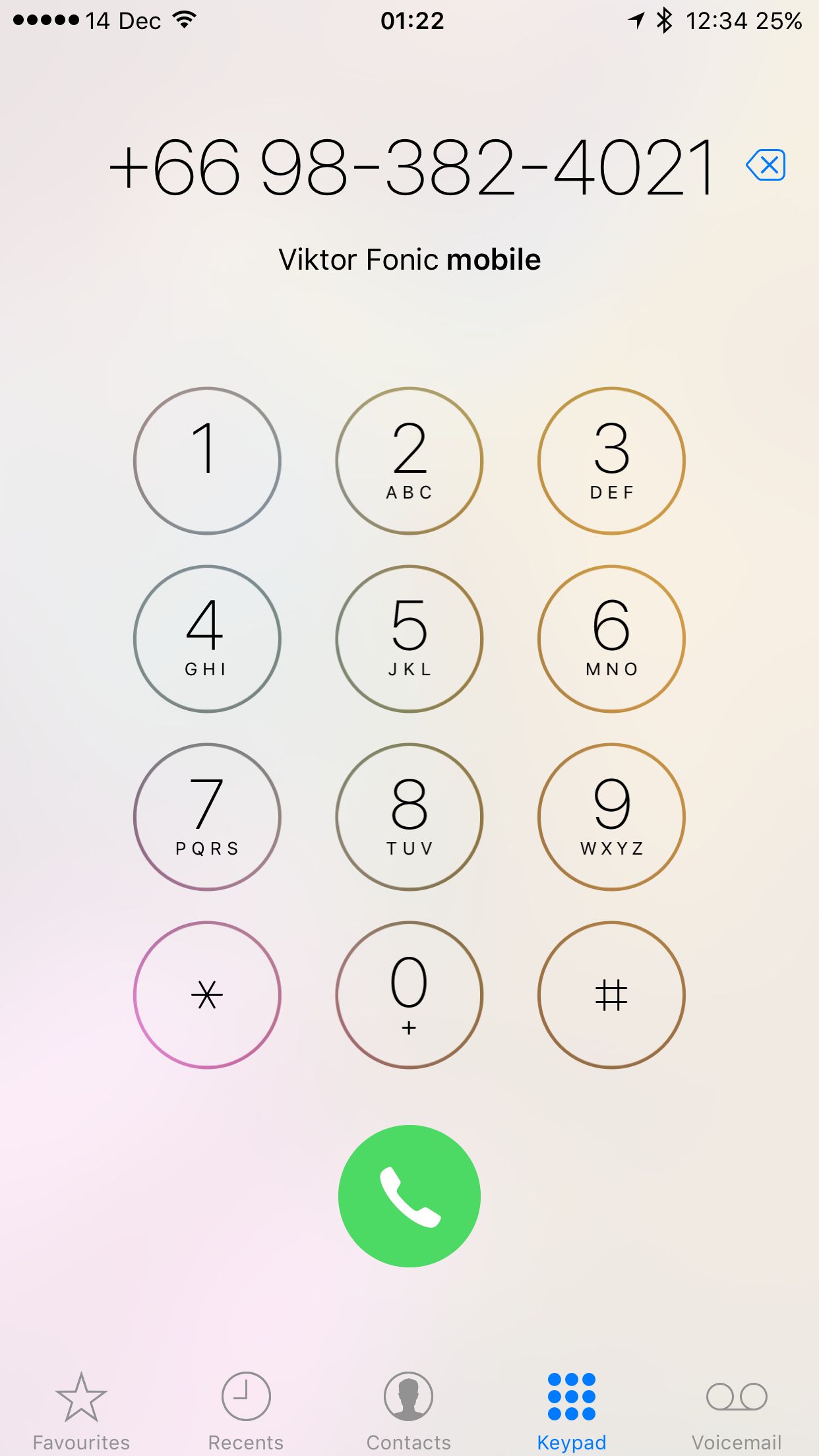 The User Experience of Mobile Phone Numbers