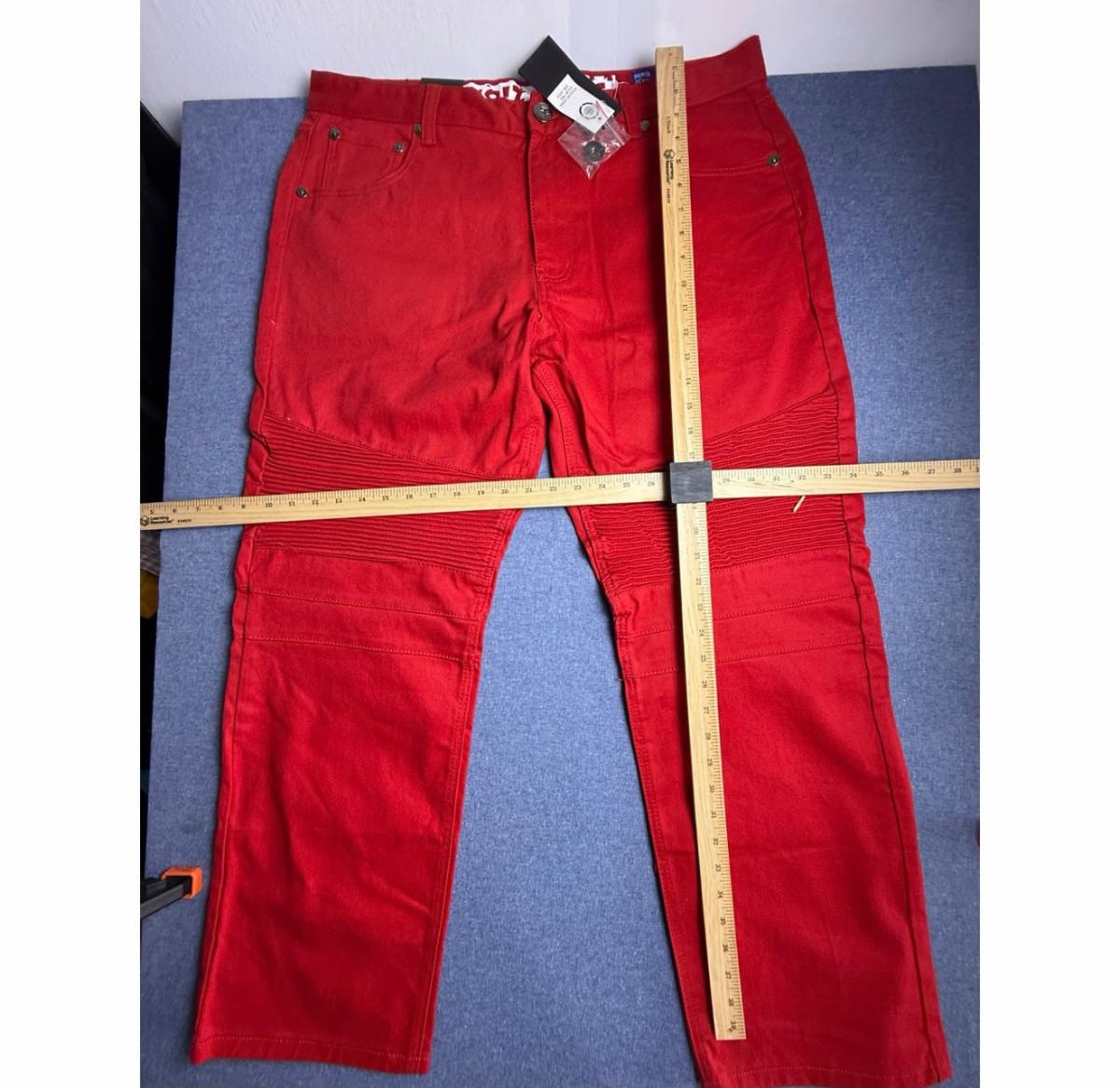 Red cargo pants — photo 2