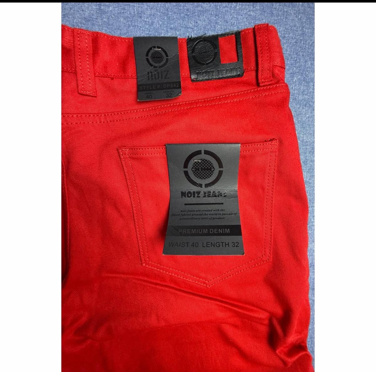 Red cargo pants — photo 4
