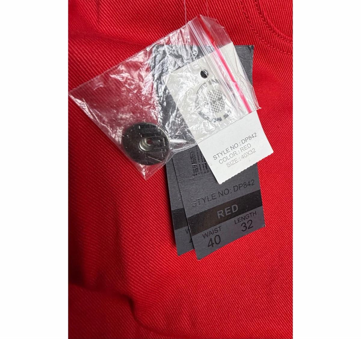 Red cargo pants — photo 3
