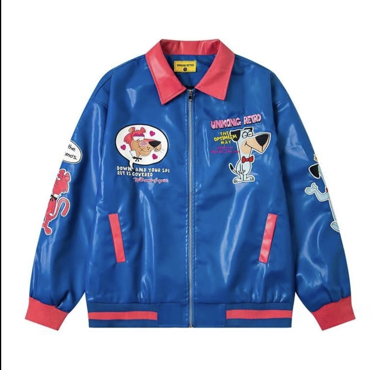 Blue cartoon-print jacket — photo 2