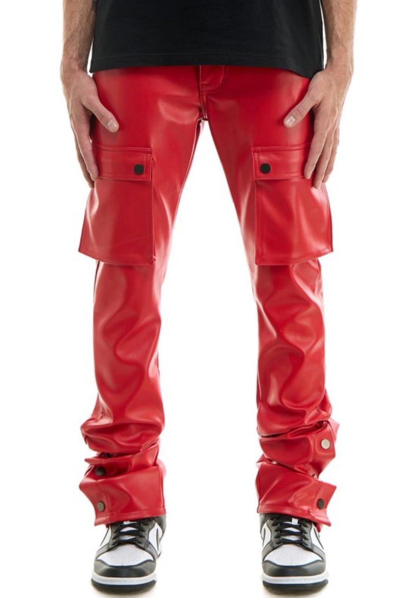 Red strapped pants — photo 4