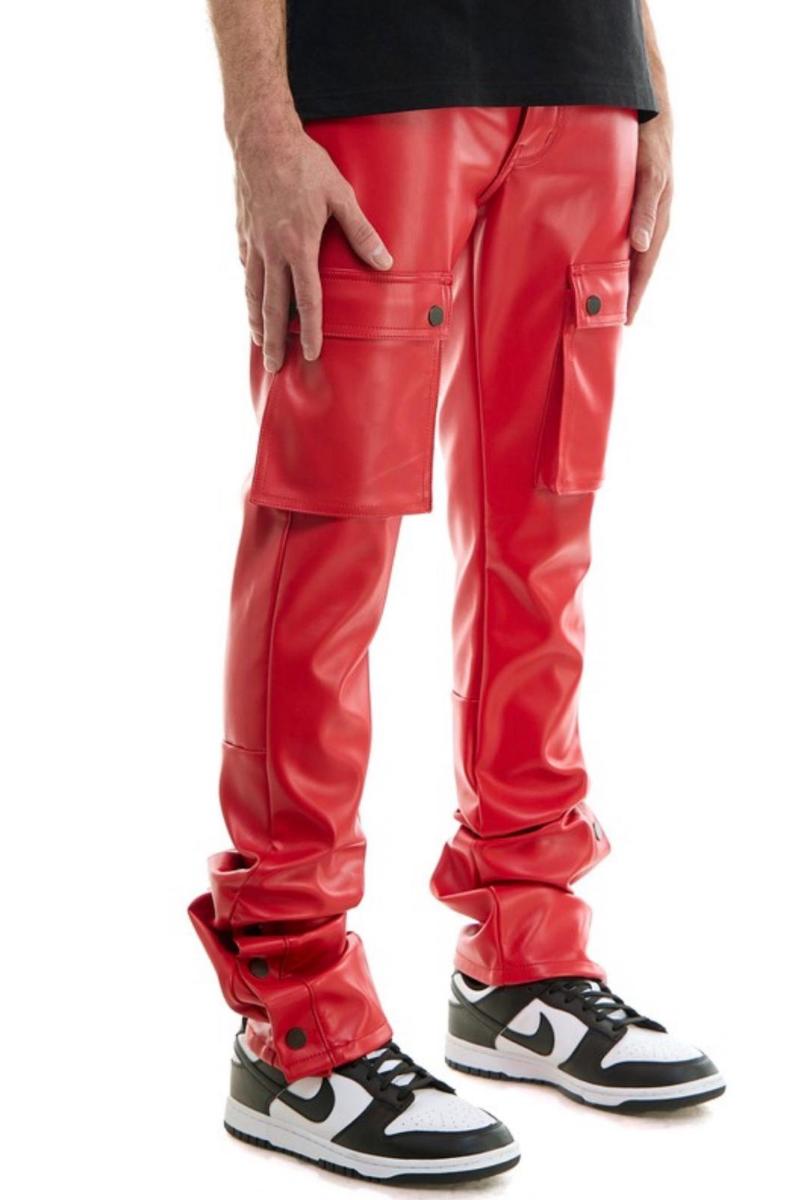 Red strapped pants — photo 2