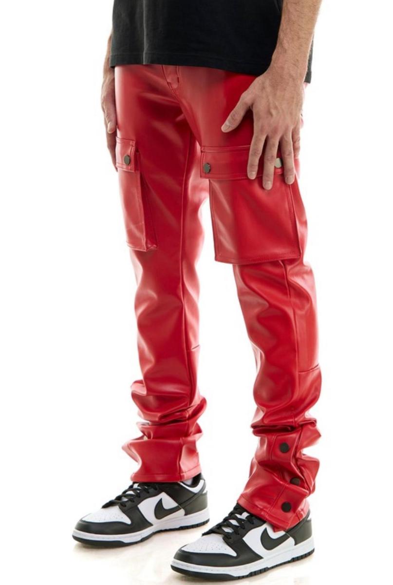 Red strapped pants — photo 3