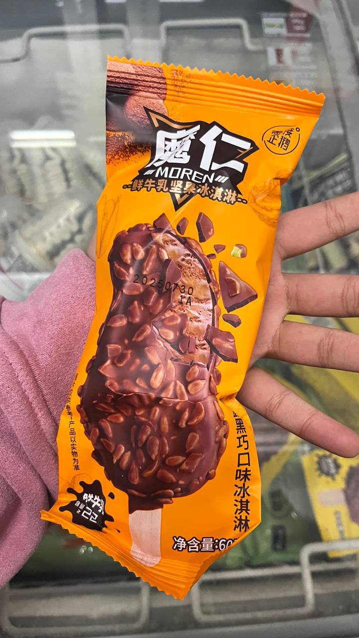 Moren Fresh Milk Nut Ice Cream Bar (Chocolate Flavor)