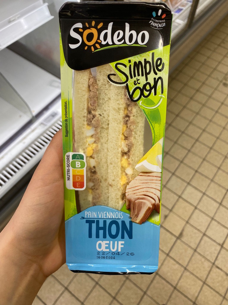 Tuna and Egg Soft Bread Sandwich