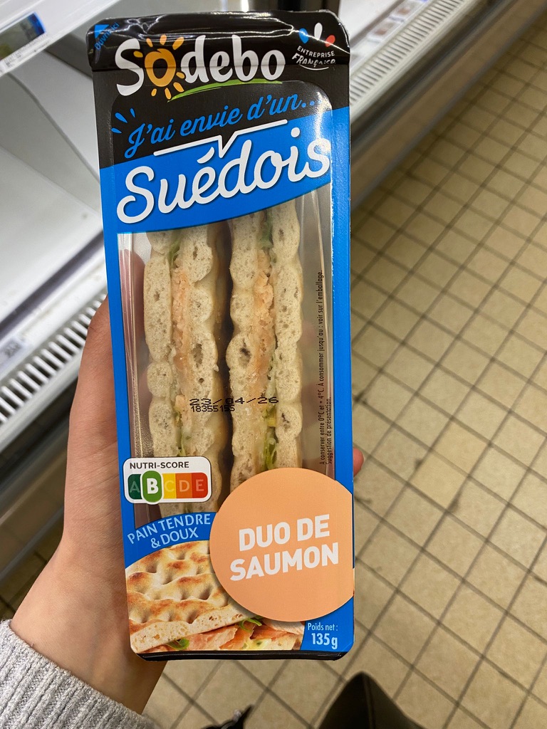 Swedish Bread Salmon Sandwich