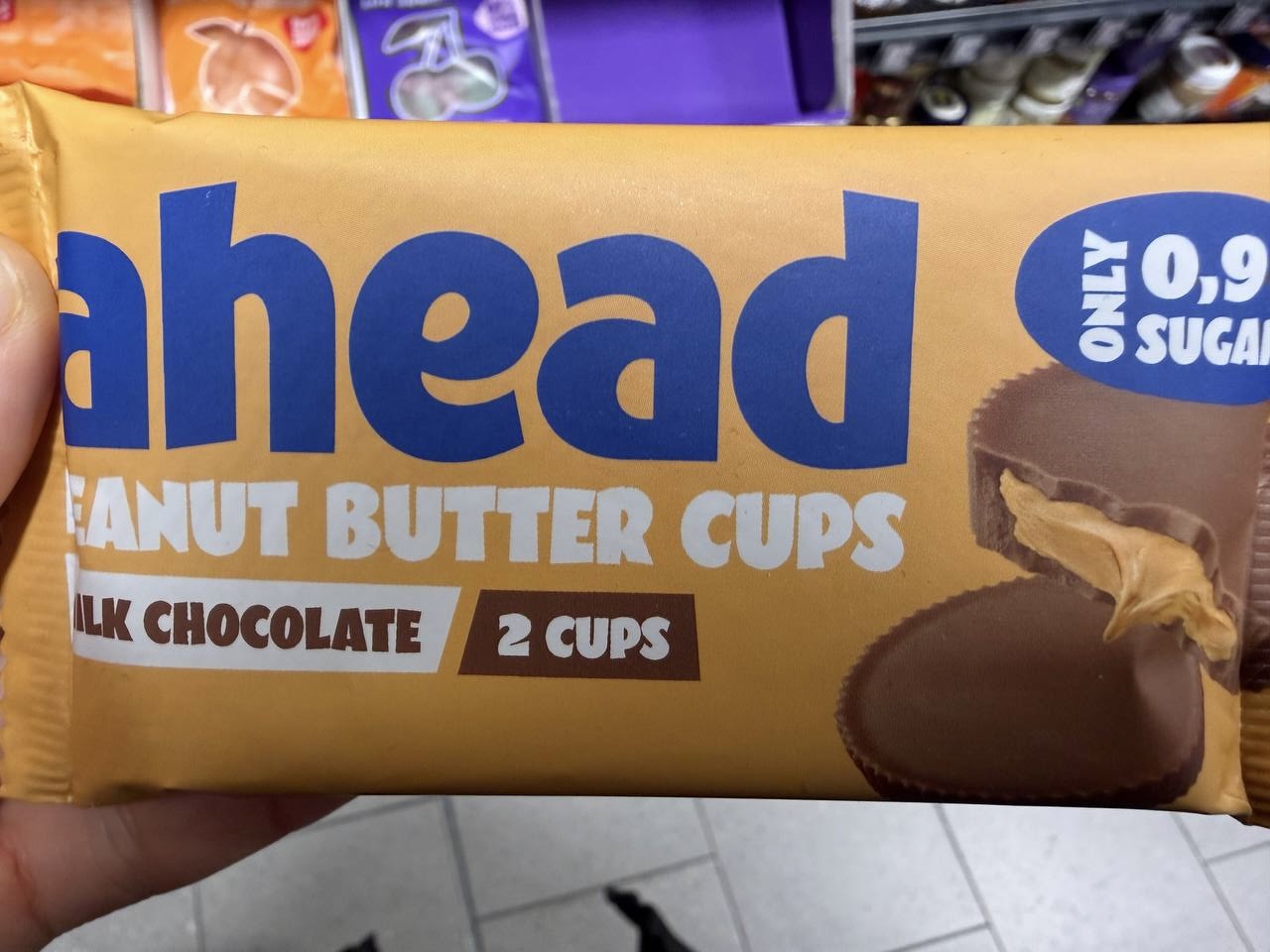 ahead PEANUT BUTTER CUPS MILK CHOCOLATE