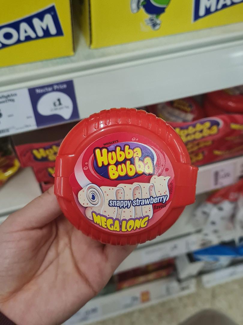 Hubba Bubba Snappy Strawberry Mega Long (Tape Gum)