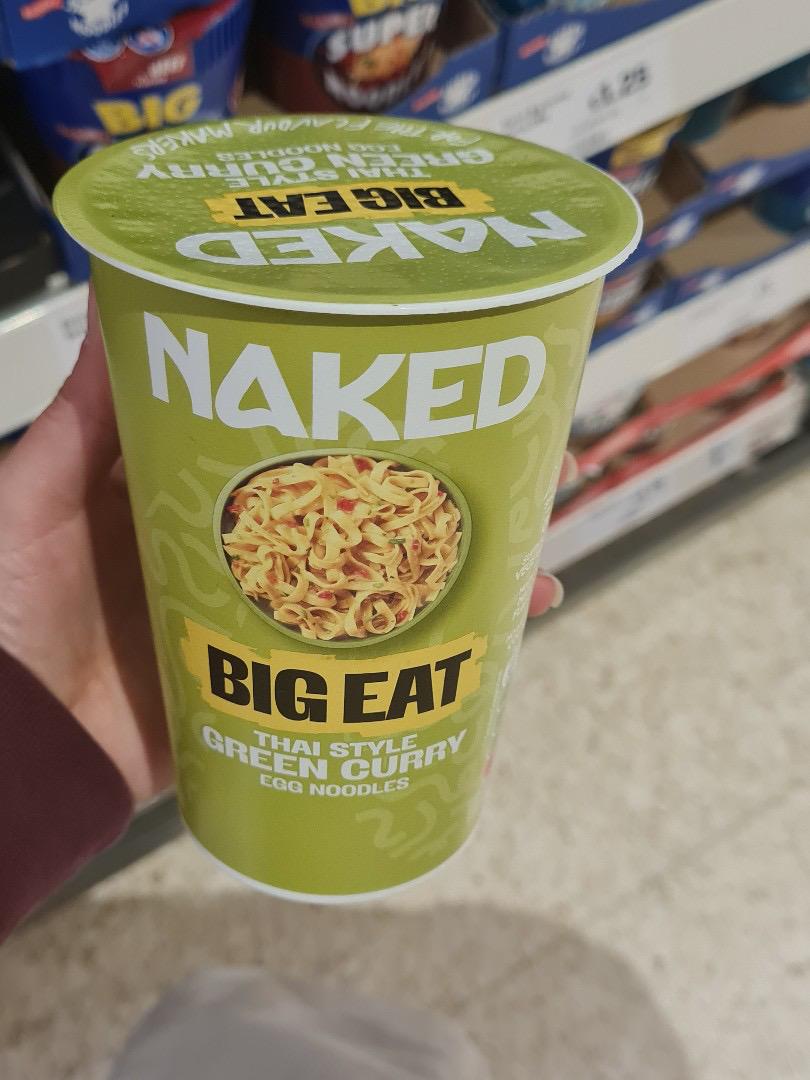 Naked Big Eat Thai Style Green Curry Egg Noodles