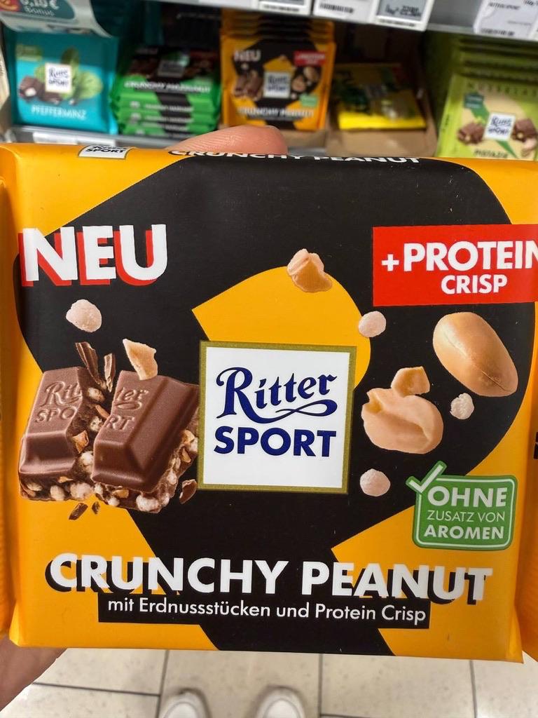 Ritter Sport Crunchy Peanut (+ Protein Crisp)