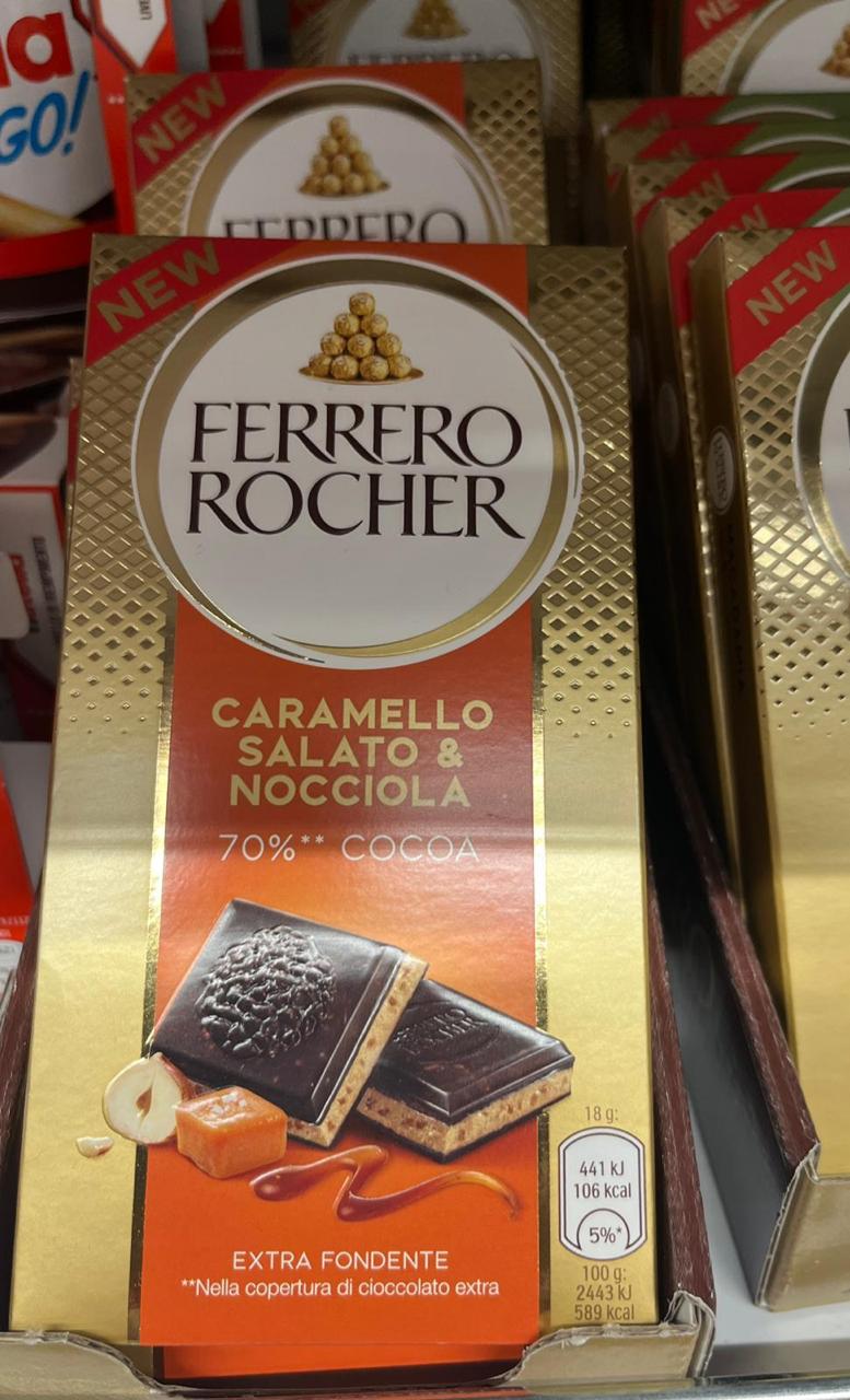 Dark Chocolate Bar with Salted Caramel & Hazelnut