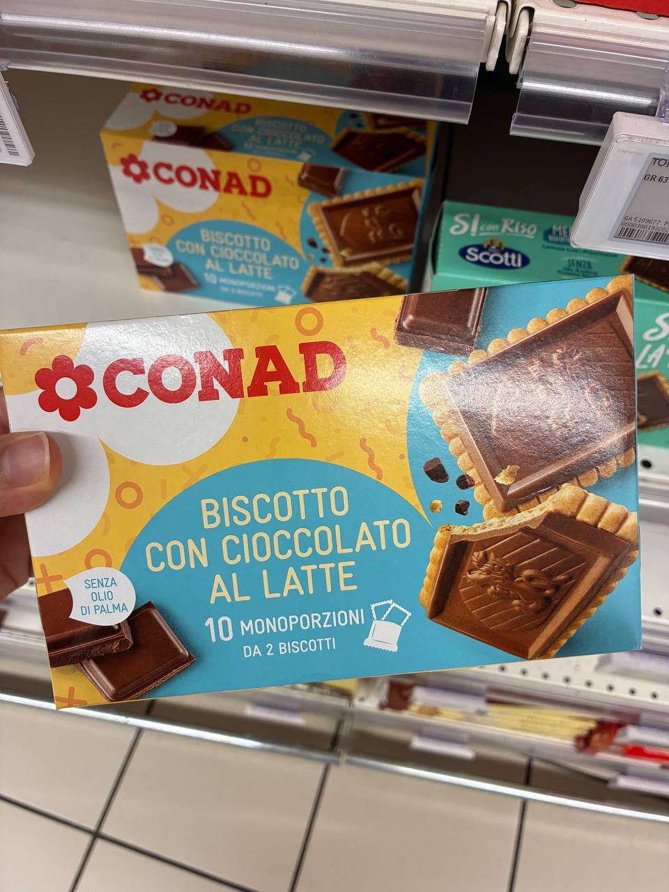 Conad Biscotto con Cioccolato al Latte
