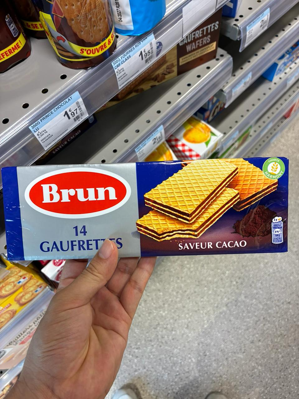 Brun 14 Gaufrettes Saveur Cacao